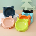 Plato Ergonómico Antideslizante con Diseño de Orejitas de Gato