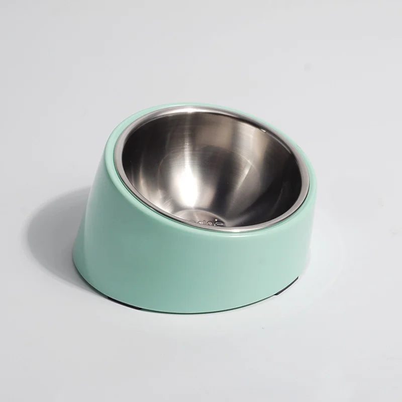 Comedero Ergonómico con Inclinación Avanzada y Plato de Acero Inoxidable