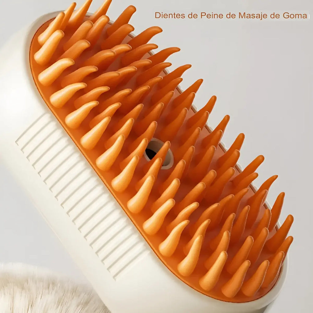Cepillo Automático a Vapor y Quitapelos con Cerdas de Goma  y Mango