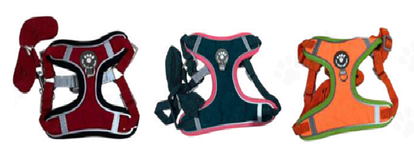 Arnés de Pecho Ergonómico Acolchado con Cintas Reflectivas y Correa de Paseo