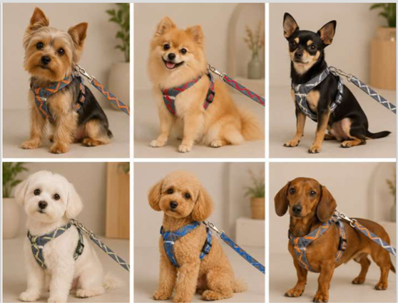 Arnés de Pecho Ergonómico Acolchado con Correa Premium para Mascotas