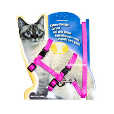 Set de Arnés de Paseo Ajustable en "H" con Correa para Gatos y Cachorros