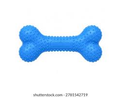 Juguete Mordedor de Caucho Macizo en Forma de Hueso con Textura Masajeadora pequeño