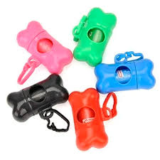 Dispensador Portátil en Forma de Huesito obsequio 2 paq de bolsas