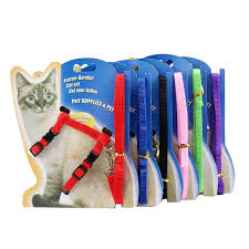 Set de Arnés de Paseo Ajustable en "H" con Correa para Gatos y Cachorros