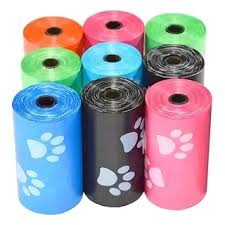 Paquete de Bolsas Sanitarias Estampadas Rollos para Recolección de Desechos de Mascotas