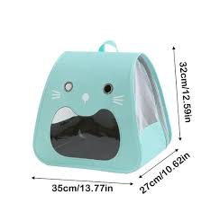 Maleta Morral de Transporte Panorámica con Ventilación para Gatos y Perros Pequeños
