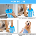 Limpiador Portátil de Patas con Cerdas de Silicona