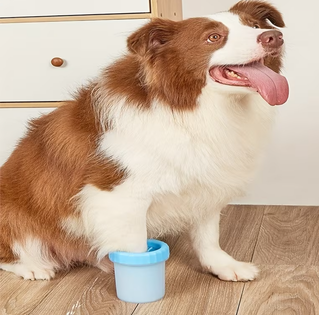 Limpiador Portátil de Patas con Cerdas de Silicona